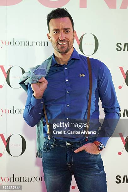 Spanish actor Pablo Puyol attends the "Yo Dona" Party - Mercedes-Benz Madrid Fashion Week Autumn/Winter 2016/2017 at the NH Eurobuilding Hotel on...