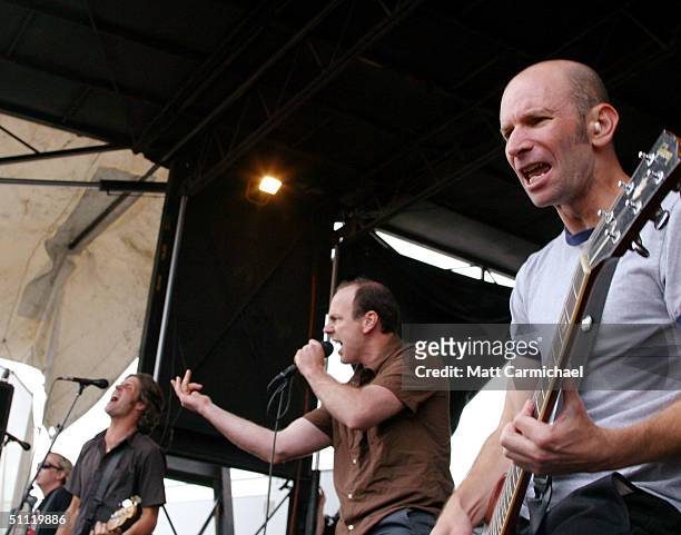Bad Religion performs during the 2004 Vans Warped Tour at the Tweeter Center July 25, 2004 in Chicago.