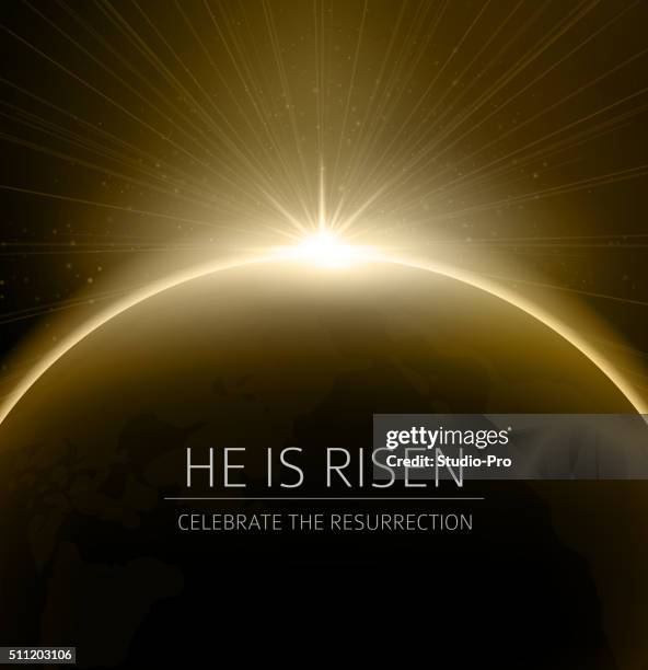 easter christian background resurrection - easter sunday stock illustrations