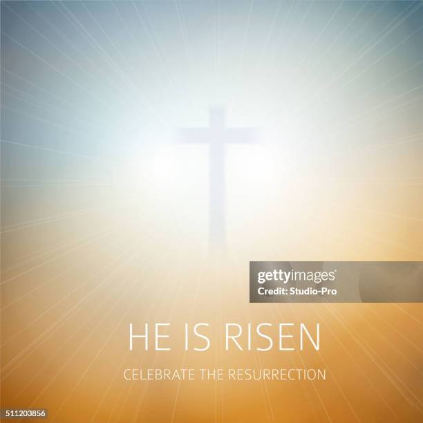 easter christian background resurrection - easter cross 幅插畫檔、美工圖案、卡通及圖標