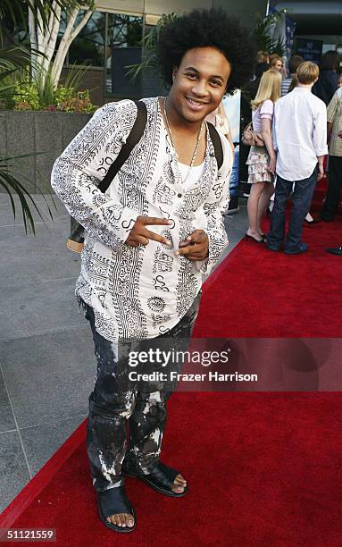 Actor Orlando Brown arrives for the Disney Channel Original Movies Los Angeles premiere of "Tiger Cruise" held on July 27, 2004 at the Directors...