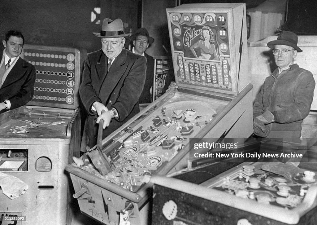 O'Brien Smashes Pinball Machines