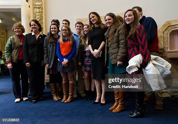 In this handout photo provided by Save the Children, actress Jennifer Garner, who serves as a Save the Children trustee and artist ambassador, and...