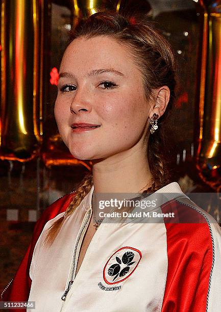 Amber Atherton attends the Beth Ditto Collection Launch Party at The London Edition Hotel on February 18, 2016 in London, England.