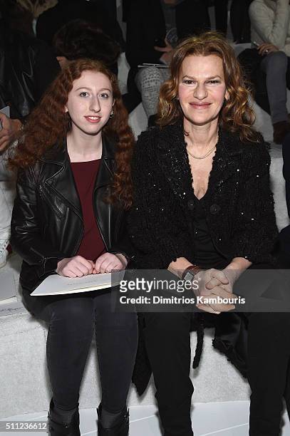 Sandra Bernhard attends the Marc Jacobs Fall 2016 fashion show during New York Fashion Week at Park Avenue Armory on February 18, 2016 in New York...