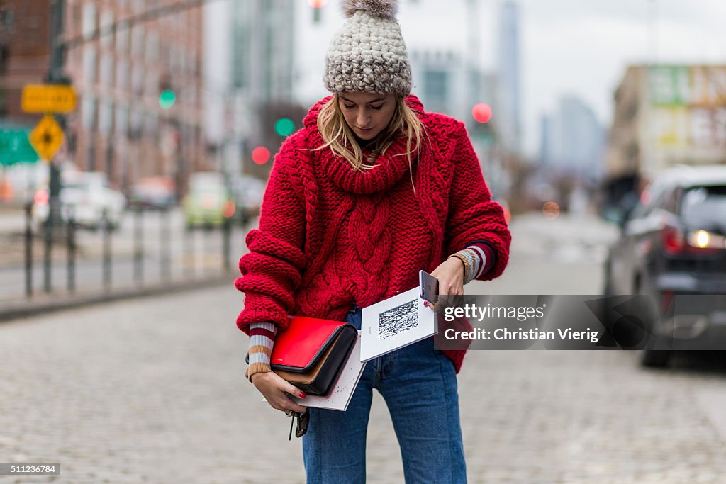 Street Style - Day 7 - New York Fashion Week: Women's Fall/Winter 2016