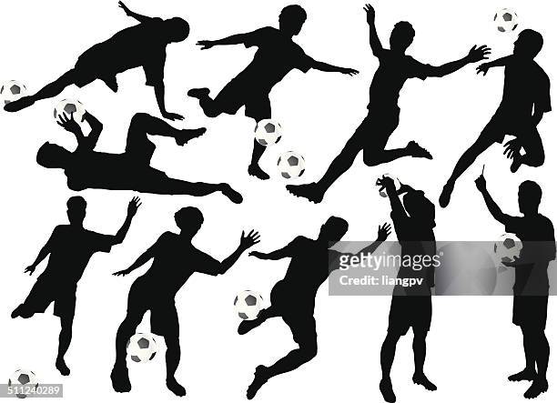 soccer ball player - heading the ball 幅插畫檔、美工圖案、卡通及圖標