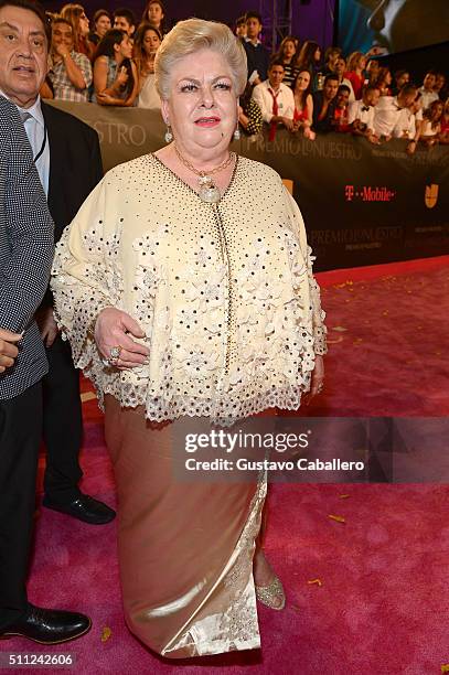 Paquita La Del Barrio attends Univision's 28th Edition of Premio Lo Nuestro A La Musica Latina on February 18, 2016 in Miami, Florida.