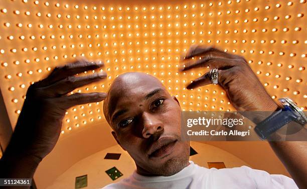 Rapper Sticky Fingaz arrives for the premiere of the film "Open Water" on July 28, 2004 in Los Angeles, California.