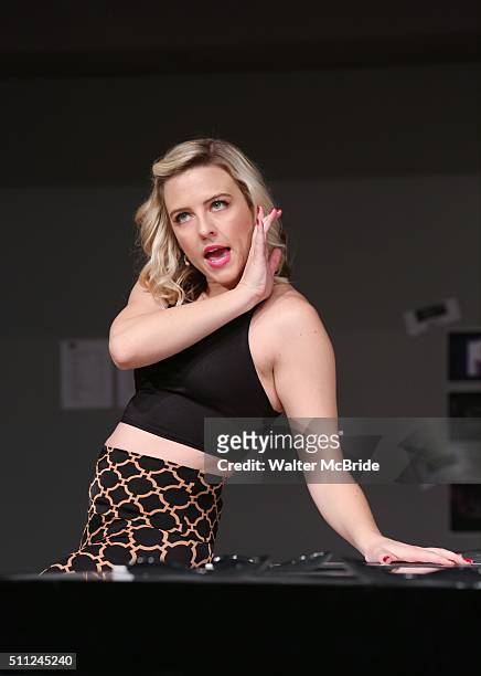 Helene Yorke during the 'American Psycho' press preview at The New 42nd Street Studios on February 18, 2016 in New York City.
