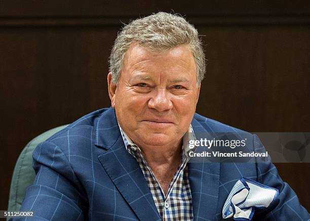 Actor William Shatner signs copies of his new book "Leonard: My Fifty-Year Friendship With A Remarkable Man" at Barnes & Noble at The Grove on...