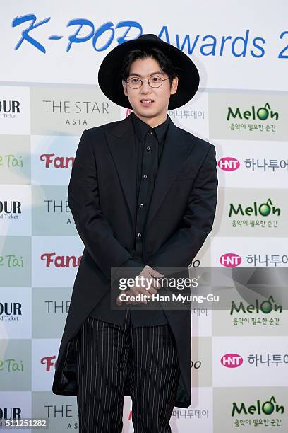 Singer Mad Clown attends the 5th Gaon Chart K-Pop Awards on February 17, 2016 in Seoul, South Korea.