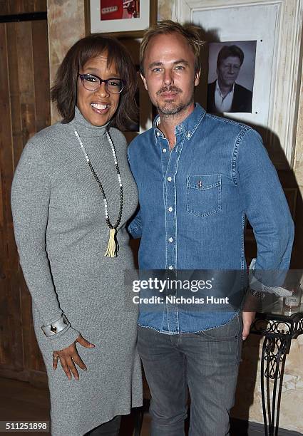 Co-anchor of CBS This Morning, Gayle King and CEO of Absolut Elyx Jonas Tahlin attend as Harvey Weinstein hosts a celebration for Forest Whitaker in...