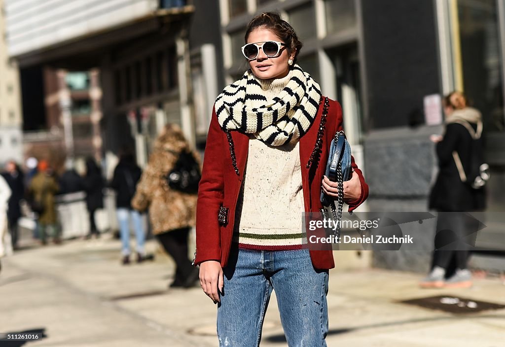 Street Style - Day 8 - New York Fashion Week: Women's Fall/Winter 2016