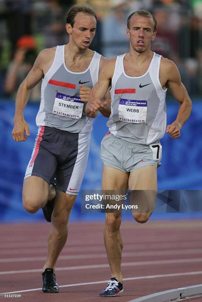 Stember Michael Stember of Nike and Alan Webb of Nike compete in the 1500 ...