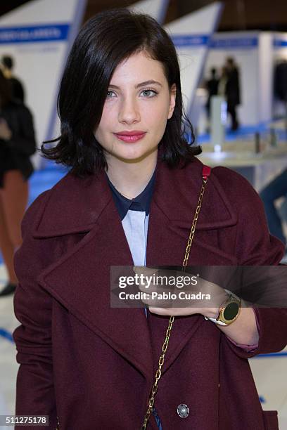 Miriam Giovanelli attends the Mercedes-Benz Madrid Fashion Week Autumn/Winter 2016/2017 at Ifema on February 19, 2016 in Madrid, Spain.