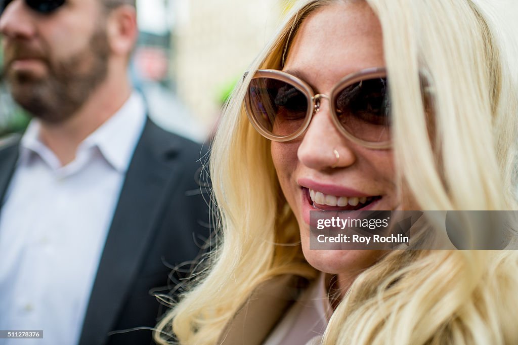 Kesha Fans Protest Sony Music Outside New York State Supreme Court