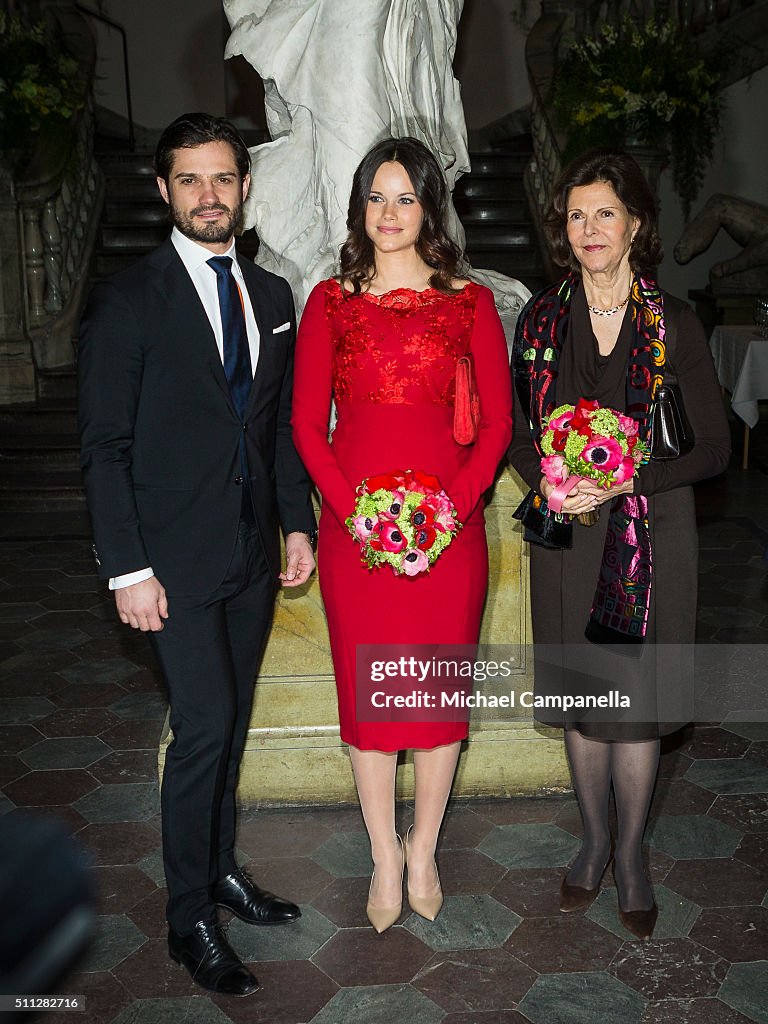 Swedish Royals Attend Royal Swedish Academy of Fine Arts' Formal Gathering