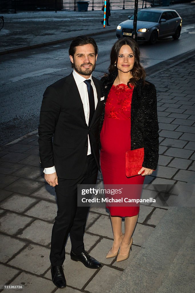 Swedish Royals Attend Royal Swedish Academy of Fine Arts' Formal Gathering