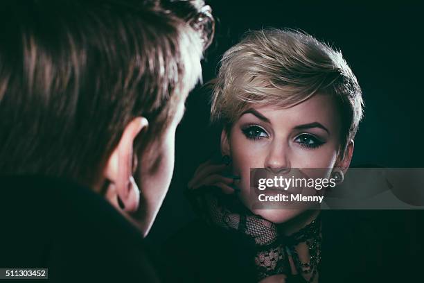 mirror image woman portrait - double facepalm stock pictures, royalty-free photos & images