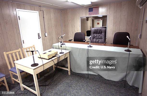 The facility where the Combatant Status Review Tribunals will take place for detained enemy combatants is shown July 29, 2004 in the U.S.-controlled...