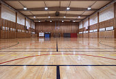 Retro indoor gymnasium