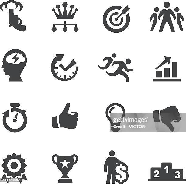 competition icons - acme series - effort stock illustrations