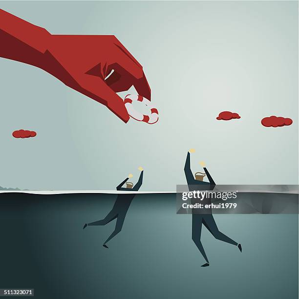 assistance - professional swimmer stock illustrations