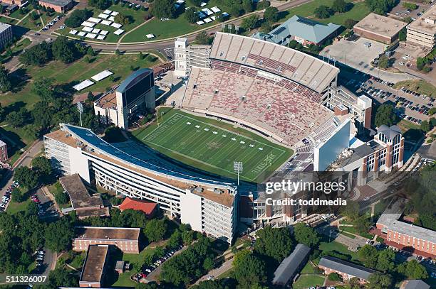 mississippi state football stadium - starkville stock pictures, royalty-free photos & images