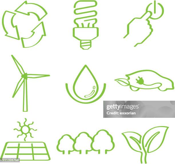 ecoawareness doddle - car start button stock illustrations