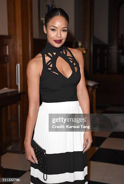 Sarah-Jane Crawford attends the PPQ show during London Fashion Week Autumn/Winter 2016/17 at on February 19, 2016 in London, England.