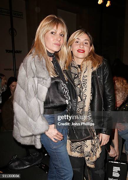 Melanie Blatt attends the Pam Hogg show during London Fashion Week Autumn/Winter 2016/17 at on February 19, 2016 in London, England.