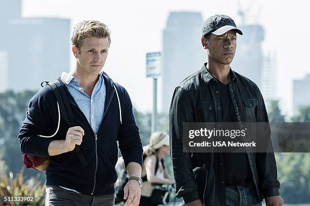 In From the Cold" Episode 108 -- Pictured: Charlie Bewley as Eckhart, Tory Kittles as Broussard --