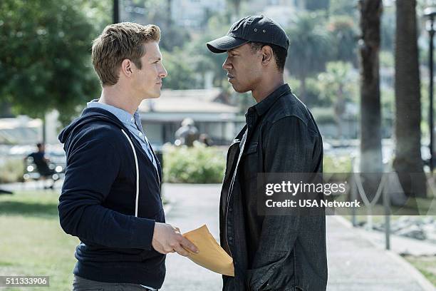 In From the Cold" Episode 108 -- Pictured: Charlie Bewley as Eckhart, Tory Kittles as Broussard --