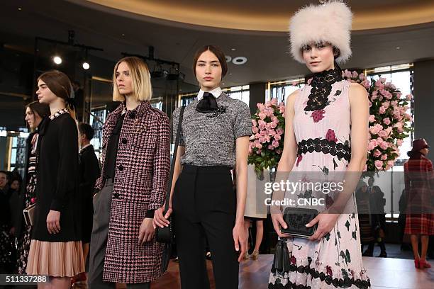 New York Fashion Week 2016 -- Pictured: The Kate Spade New York Fall 2016 Presentation at the Rainbow Room during New York Fashion Week 2016 on...