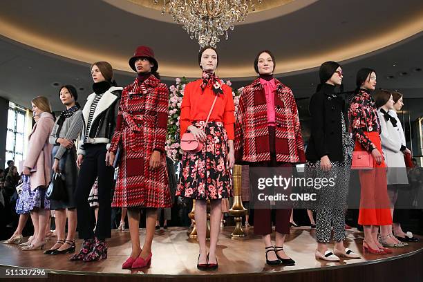 New York Fashion Week 2016 -- Pictured: The Kate Spade New York Fall 2016 Presentation at the Rainbow Room during New York Fashion Week 2016 on...