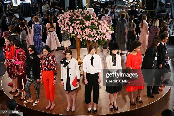 New York Fashion Week 2016 -- Pictured: The Kate Spade New York Fall 2016 Presentation at the Rainbow Room during New York Fashion Week 2016 on...
