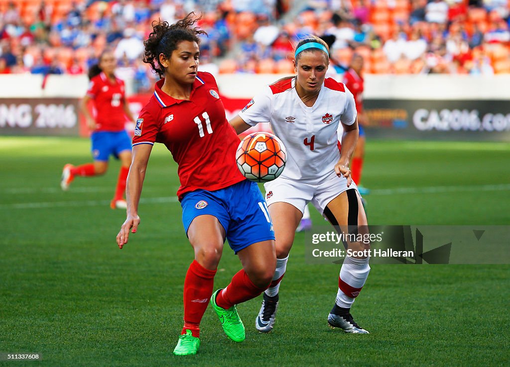 Canada v Costa Rica: Semifinal - 2016 CONCACAF Women's Olympic Qualifying