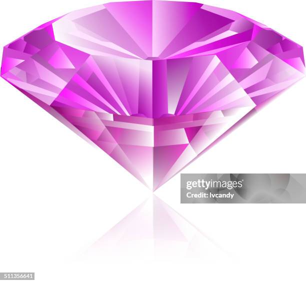 pink diamond - amethyst stock-grafiken, -clipart, -cartoons und -symbole