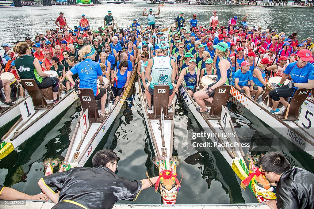 A Chinese New Year finale of Dragon Boat Racing started with...