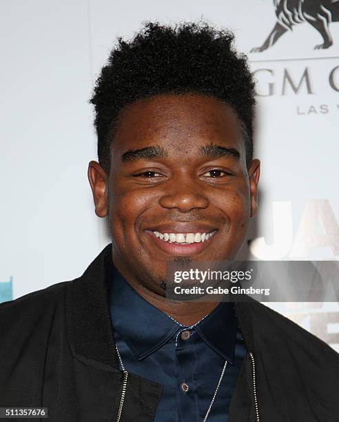 Actor Dexter Darden attends the grand opening of the Jabbawockeez dance crew's show "JREAMZ" at MGM Grand Hotel & Casino on February 19, 2016 in Las...