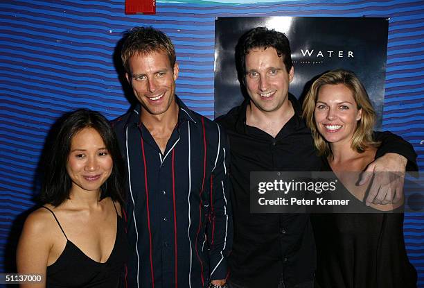 Producer Laura Lau, Actor Daniel Travis, Director Chris Kentis and Actress Blanchard Ryan attend the after party for the premiere of "Open Water" on...