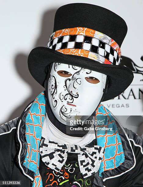 Member of the Jabbawockeez dance crew attends the grand opening of their new show "JREAMZ" at MGM Grand Hotel & Casino on February 19, 2016 in Las...