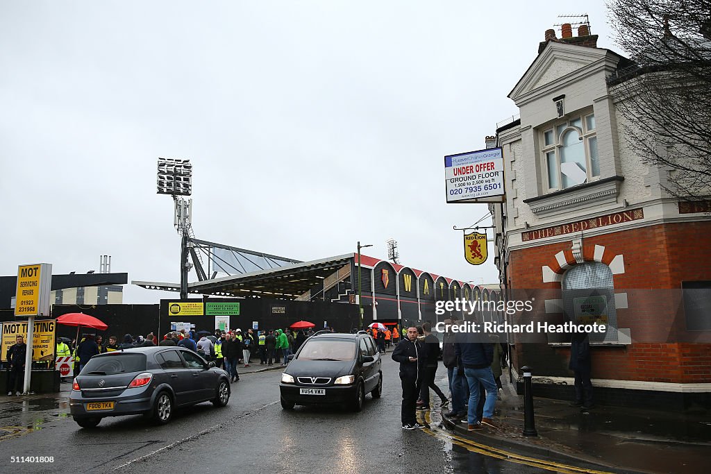 Watford v Leeds United - The Emirates FA Cup Fifth Round