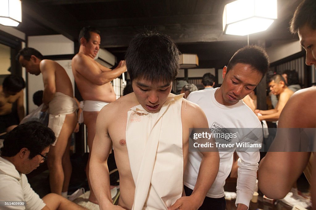 Naked Festival Takes Place At Saidaiji Temple