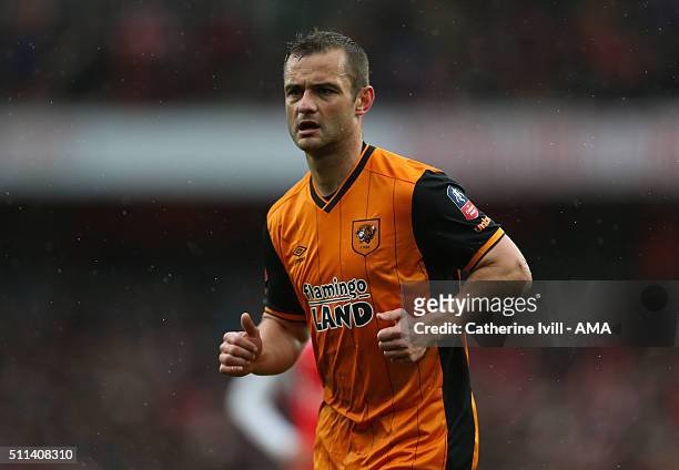 Shaun Maloney of Hull City during the Emirates FA Cup match between Arsenal and Hull City at the Emirates Stadium on February 20, 2016 in London,...