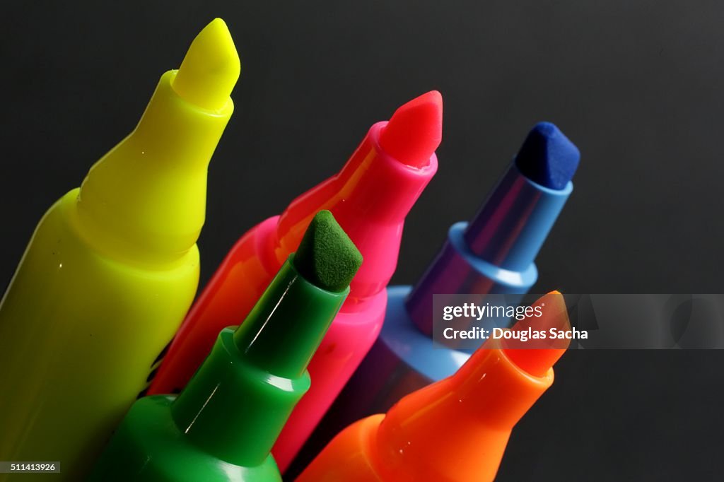 Highlighters of assorted colors