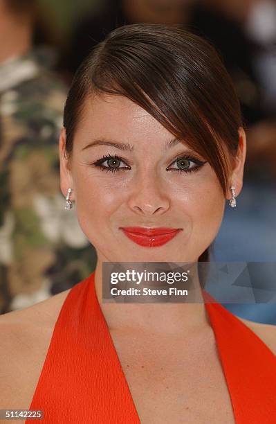 Lisa Scott Lee arrives at the UK Premiere of "I, Robot" at Odeon Leicester Square on August 4, 2004 in London.