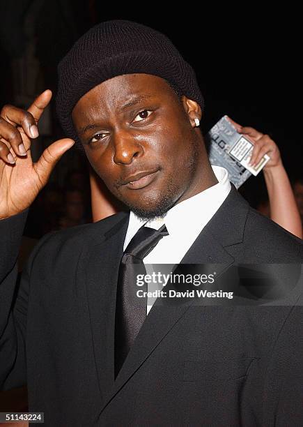 Big Brother star Victor Ebuwa attends the afterparty following the UK Premiere of "I, Robot", on August 4, 2004 at Fabric, in London.