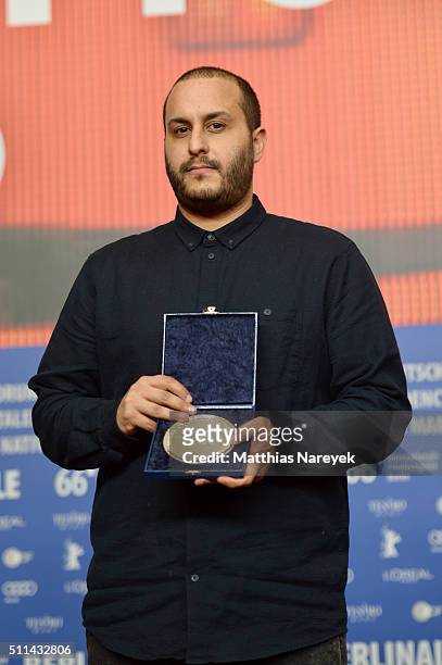 Mahdi Fleifel, winner of the Short Film Jury Prize Award for his film 'A man returned', attends the award winners press conference of the 66th...
